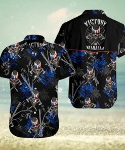 Viking Skull Victory Or Valhalla Hawaiian Shirts