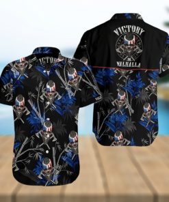 Viking Skull Victory Or Valhalla Hawaiian Shirts