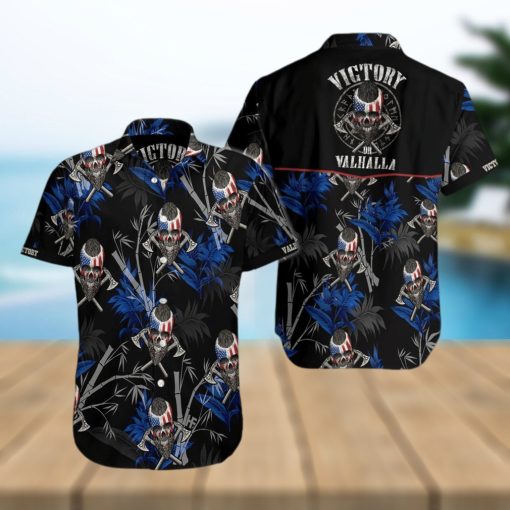 Viking Skull Victory Or Valhalla Hawaiian Shirts