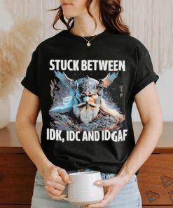 Viking Stuck Between Idk Idc And Idgaf shirt
