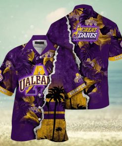 Vintage Aloha NCAA Albany Great Danes Hawaiian Shirt Custom Name Summer Gift For Friend