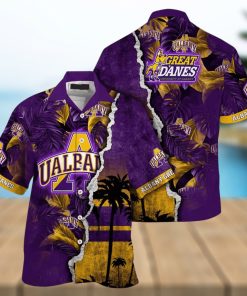 Vintage Aloha NCAA Albany Great Danes Hawaiian Shirt Custom Name Summer Gift For Friend