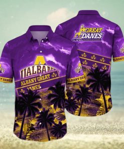 Vintage Aloha NCAA Albany Great Danes Hawaiian Shirt Summer Holiday Gift