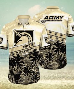 Vintage Aloha NCAA Army Black Knights Hawaiian Shirt Palm Trees Pattern