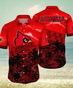 Vintage Aloha NCAA Louisville Cardinals Hawaiian Shirt Summer Beach Gift