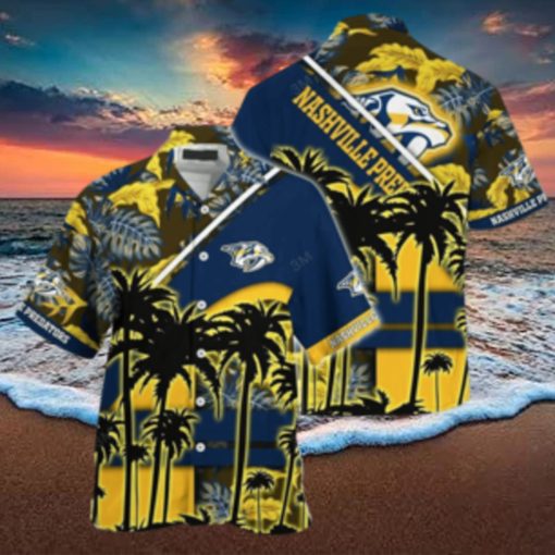 Vintage Aloha NHL Nashville Predators Hawaiian Shirt Beach Gift For Him