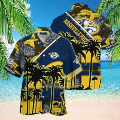 Vintage Aloha NHL Nashville Predators Hawaiian Shirt Beach Gift For Him