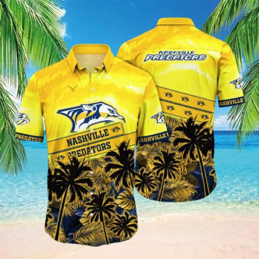 Vintage Aloha NHL Nashville Predators Hawaiian Shirt