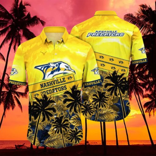 Vintage Aloha NHL Nashville Predators Hawaiian Shirt