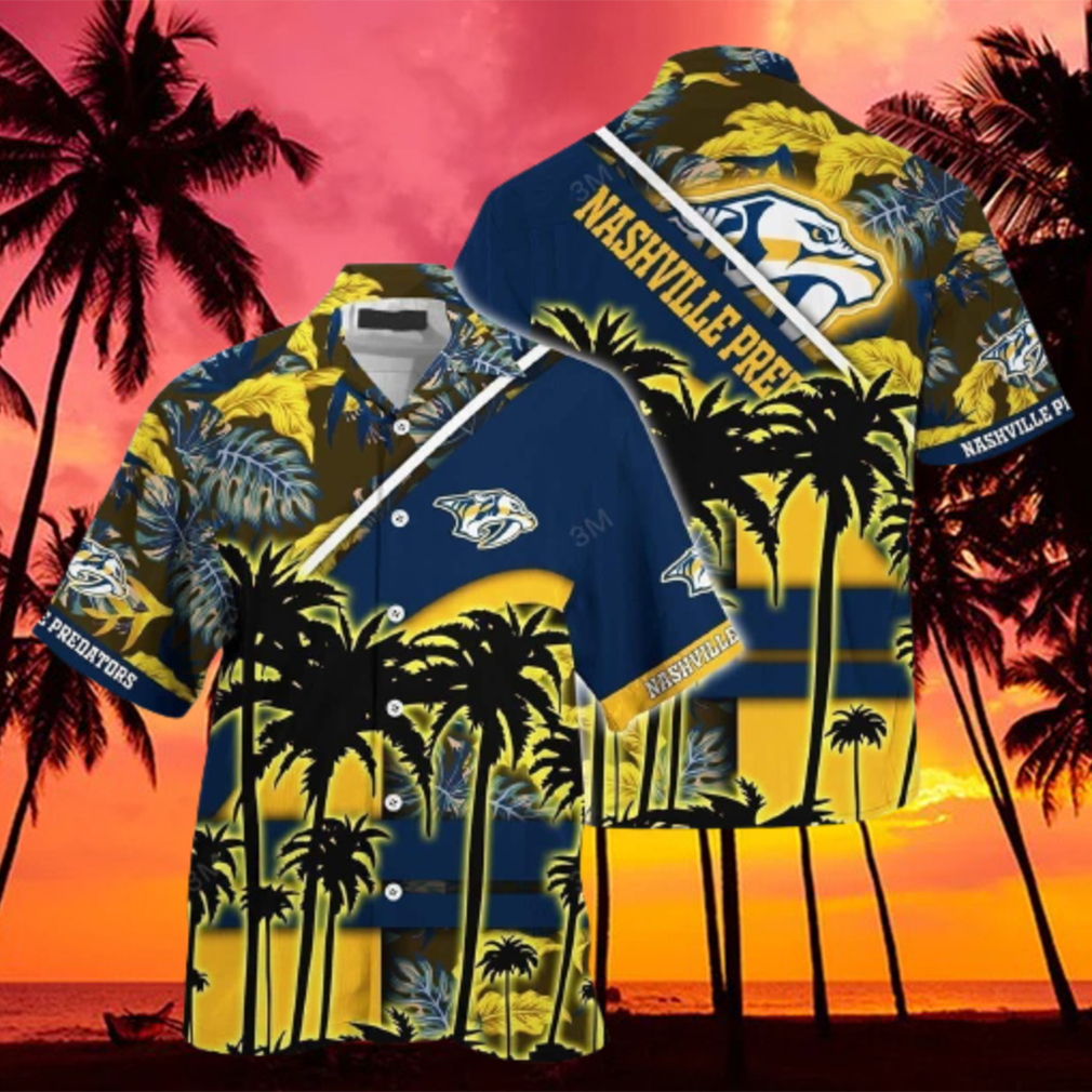 Nashville Predators Nhl Custom Name Hawaiian Shirts For Men Women Fans shirt  - Limotees