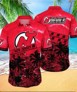 Vintage Aloha NHL New Jersey Devils Hawaiian Shirt