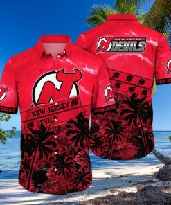 Vintage Aloha NHL New Jersey Devils Hawaiian Shirt