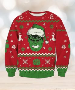 Vintage Angry Hulk Knitted Ugly Knitted Whiskey Christmas 3D Sweater For Men And Women