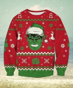 Vintage Angry Hulk Knitted Ugly Knitted Whiskey Christmas 3D Sweater For Men And Women