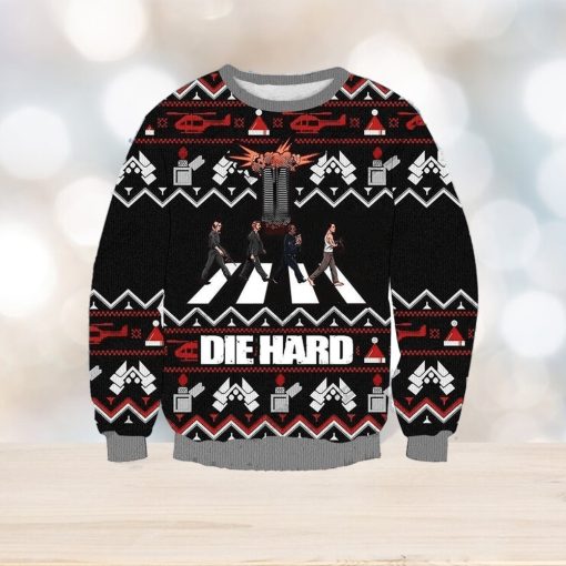 Vintage Die Hard Knitted Ugly Knitted Whiskey Christmas 3D Sweater For Men And Women