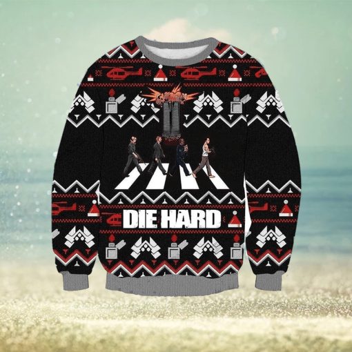 Vintage Die Hard Knitted Ugly Knitted Whiskey Christmas 3D Sweater For Men And Women