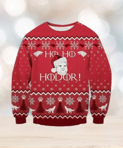 Vintage Ho Ho Hodor Knitted Ugly Knitted Whiskey Christmas 3D Sweater For Men And Women