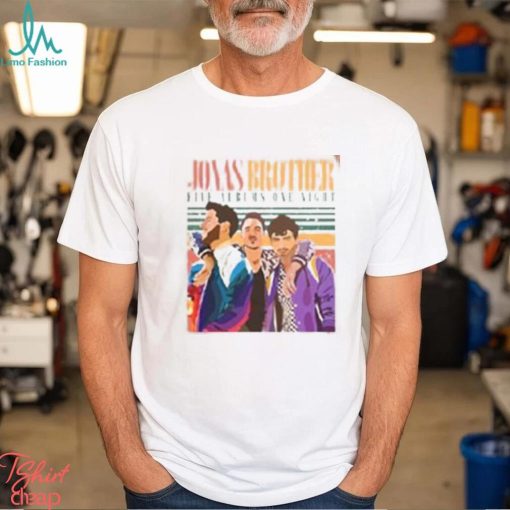 Vintage Jonas Brothers Comfort Colors® Shirt Five Albums One Night Tour 2023 Sweatshirt T Shirt