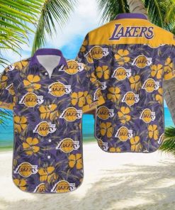 Vintage Los Angeles Lakers Hawaiian Shirt Basketball NBA hawaiian shirt