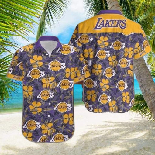 Vintage Los Angeles Lakers Hawaiian Shirt Basketball NBA hawaiian shirt