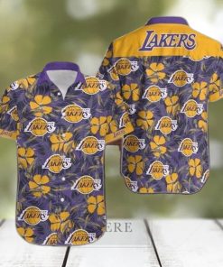 Vintage Los Angeles Lakers Hawaiian Shirt Basketball NBA hawaiian shirt