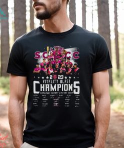 Vitality Blast 2023 Champions Cricket League Signatures shirt