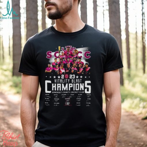 Vitality Blast 2023 Champions Cricket League Signatures shirt