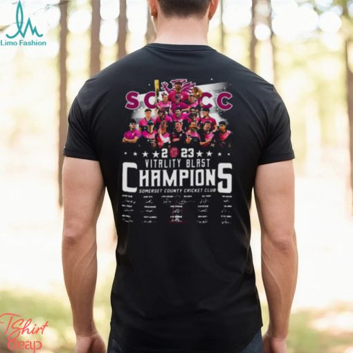 Vitality Blast 2023 Champions Cricket League Signatures shirt