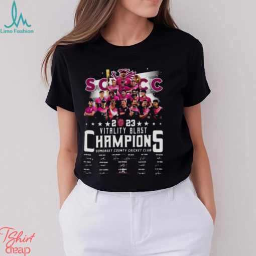 Vitality Blast 2023 Champions Cricket League Signatures shirt