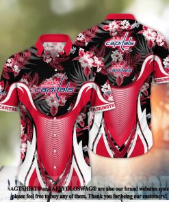 Washington Capitals NHL Flower Classic All Over Printed Hawaiian Shirt