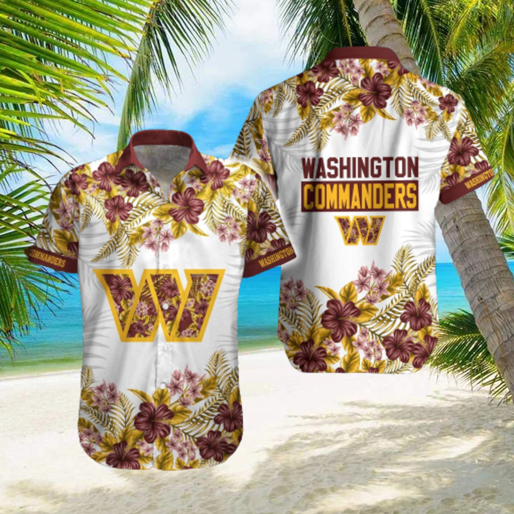 Washington Commanders Hawaiian Shirt All Over Print - T-shirts Low