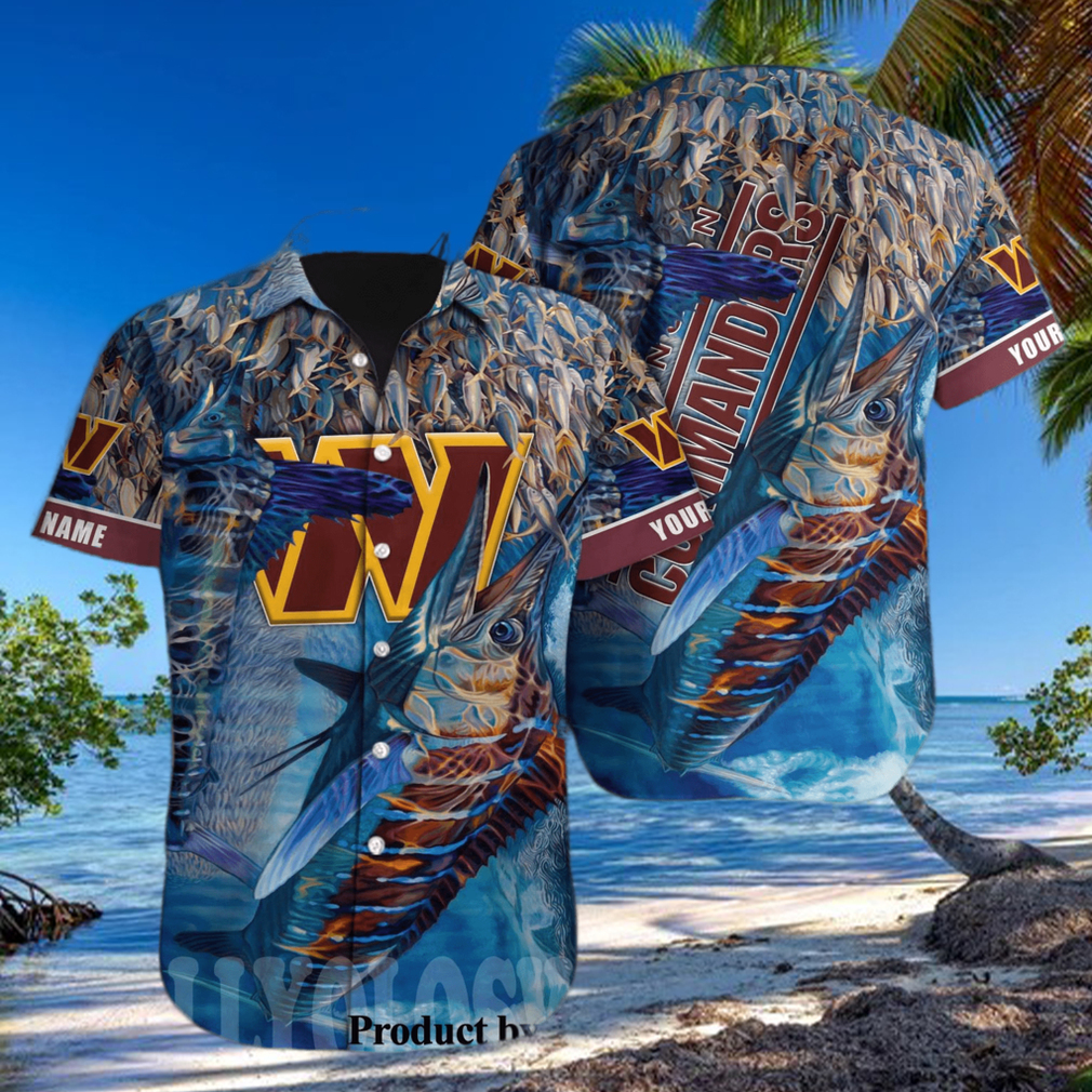 15% OFF Washington Commanders Hawaiian Shirt Customize Your Name