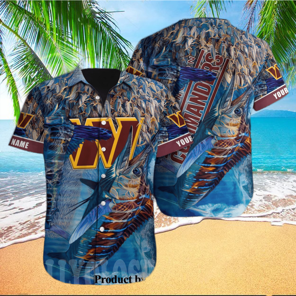 Washington Commanders NFL For Fans 3D Hawaiian Button Shirt - Limotees