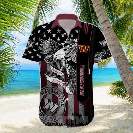 Washington Commanders NFL Custom Unisex 3D Pocket Hawaiian Shirt