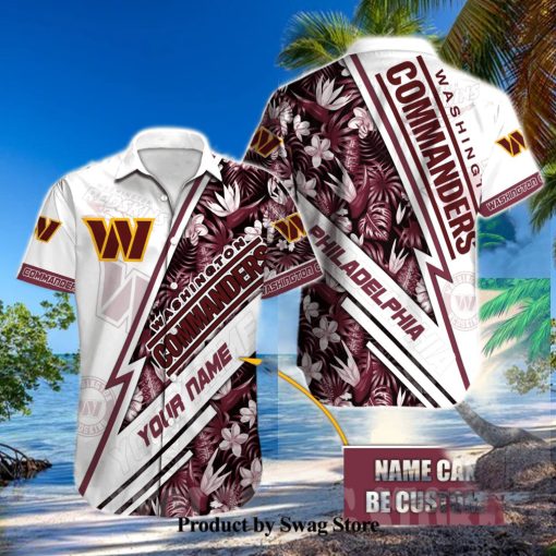 Washington Commanders NFL For Fans 3D Hawaiian Button Shirt