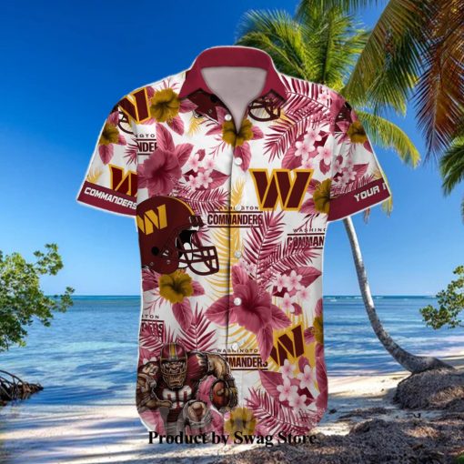 Washington Commanders NFL Hawaiian Aloha Shirt