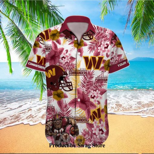 Washington Commanders NFL Hawaiian Aloha Shirt