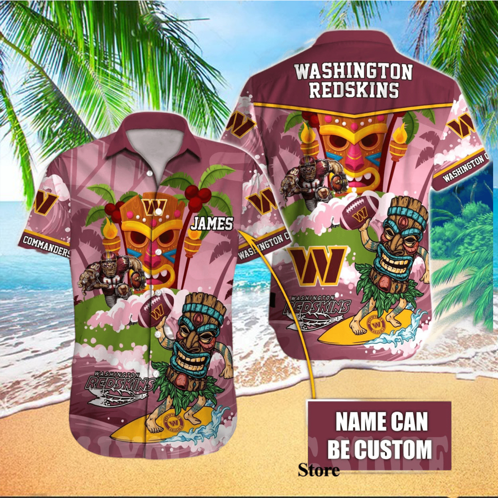 Men s Washington Redskins Hawaiian Shirt - Limotees