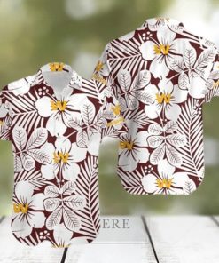 Washington Football Flower Pattern Hawaiian Shirt