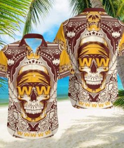 Washington Football NFL Skull Pattern Hawaiian Shirt