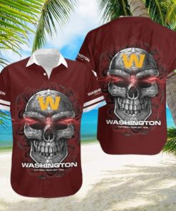 Washington Football Team Sugar Skull NFL Hawaiian Shirt