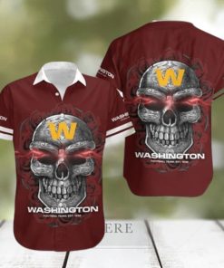 Washington Football Team Sugar Skull NFL Hawaiian Shirt