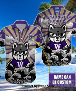 Washington Huskies NCAA Full Print Unisex Hawaiian Aloha Shirt