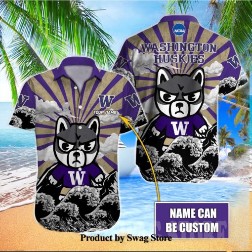 Washington Huskies NCAA Full Print Unisex Hawaiian Aloha Shirt