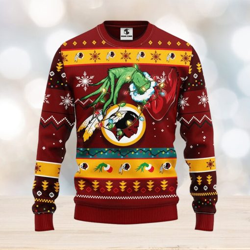 Washington Redskins Grinch Christmas Ugly Sweater