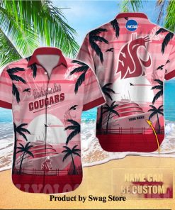 Washington State Cougars NCAA For Sport Fan Personalized Hawaii Shirt