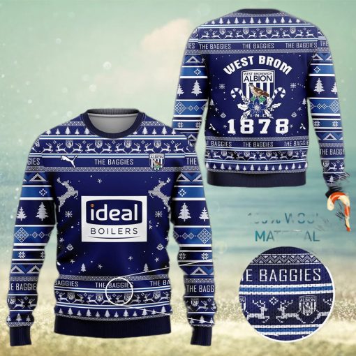 West Bromwich Albion Fc The Baggies Ugly Christmas Sweater