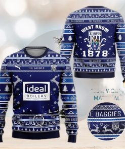 West Bromwich Albion Fc The Baggies Ugly Christmas Sweater