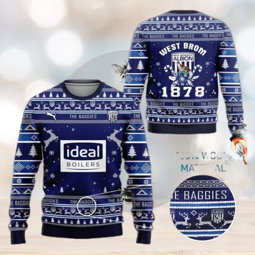 West Bromwich Albion Fc The Baggies Ugly Christmas Sweater