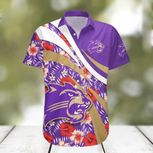 Western Carolina Catamounts 3D Hawaiian Shirt Hibiscus Sport Style NCAA Summer Beach For Fans Gift hawaiian shirt